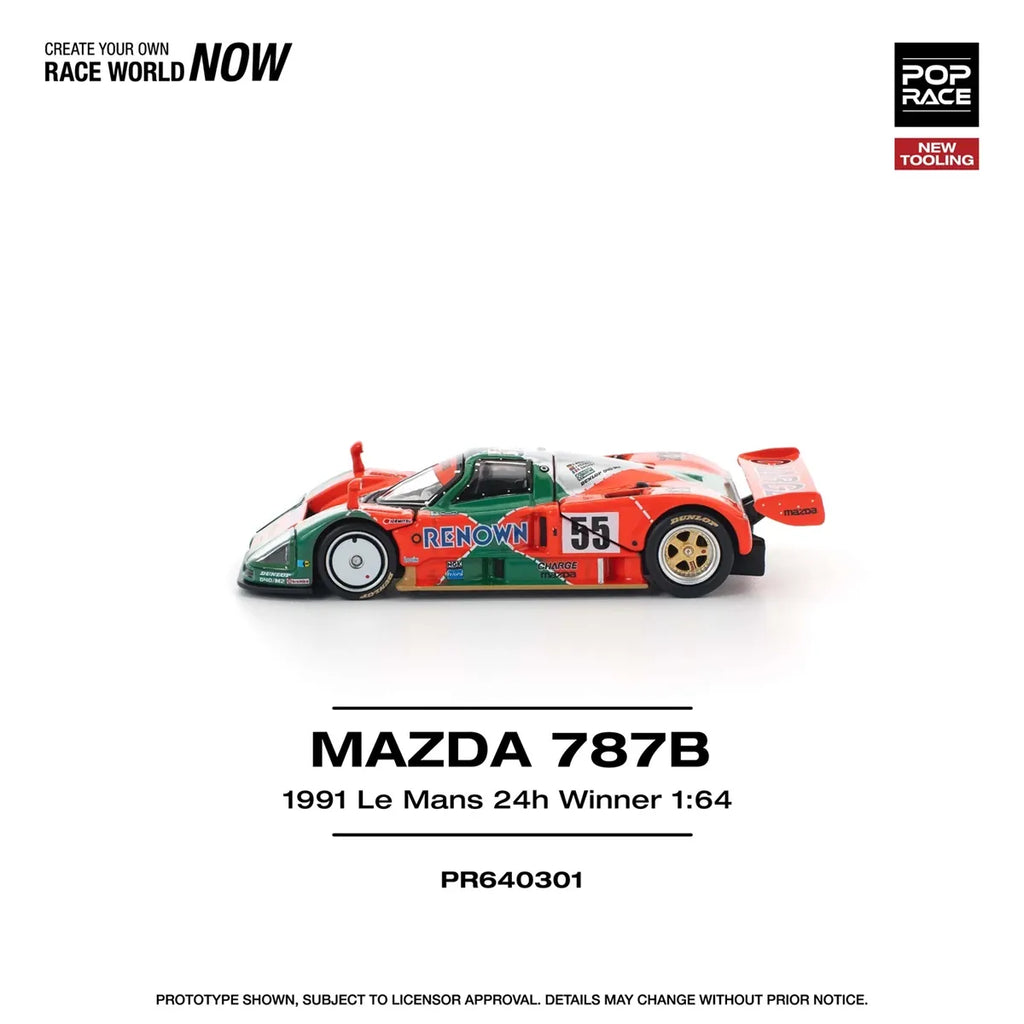 Pop Race Mazda 787B 1991 Le Mans 24h Winner 1:64