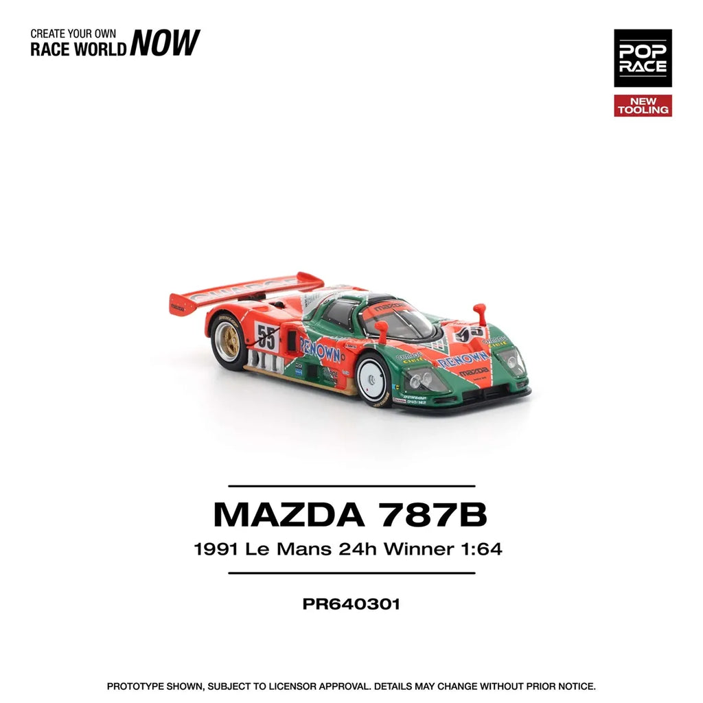 Pop Race Mazda 787B 1991 Le Mans 24h Winner 1:64