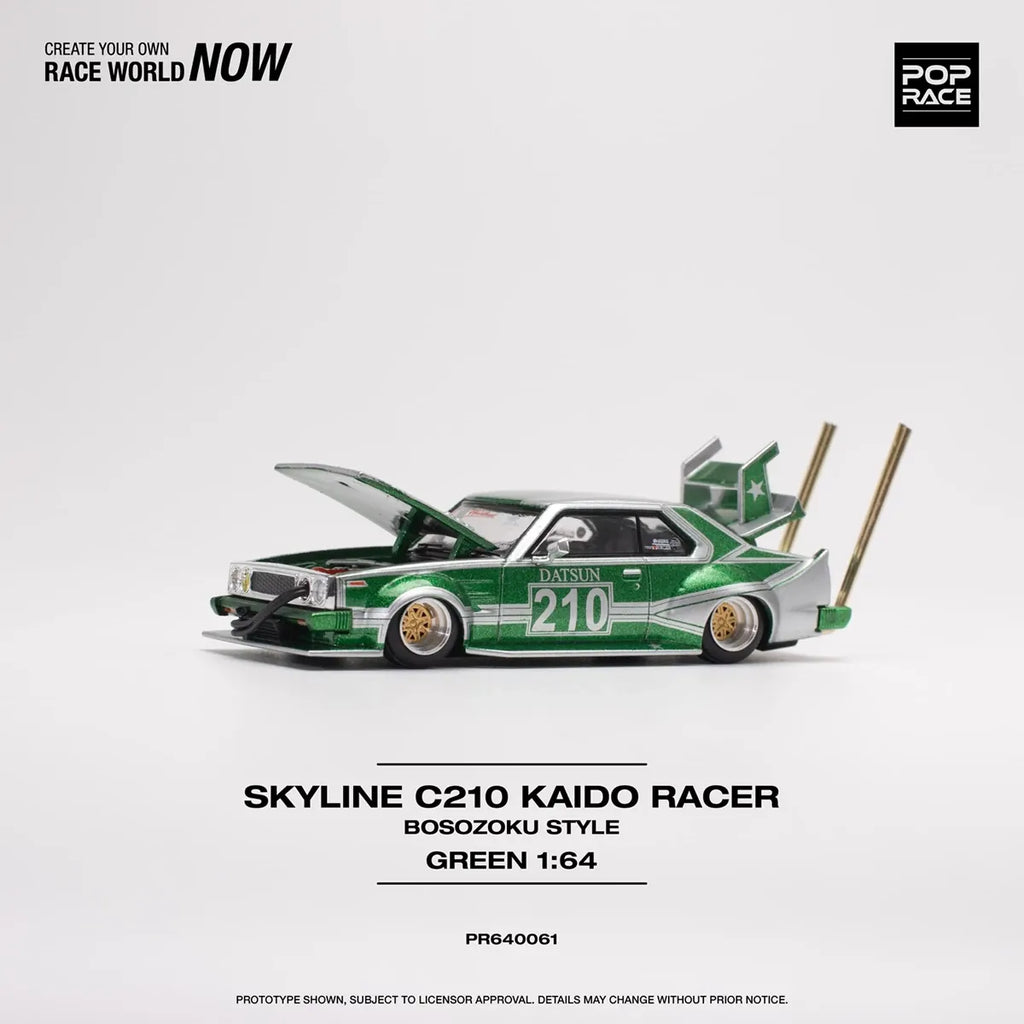 Nissan Skyline C210 Bosozoku Style Red White 1:64