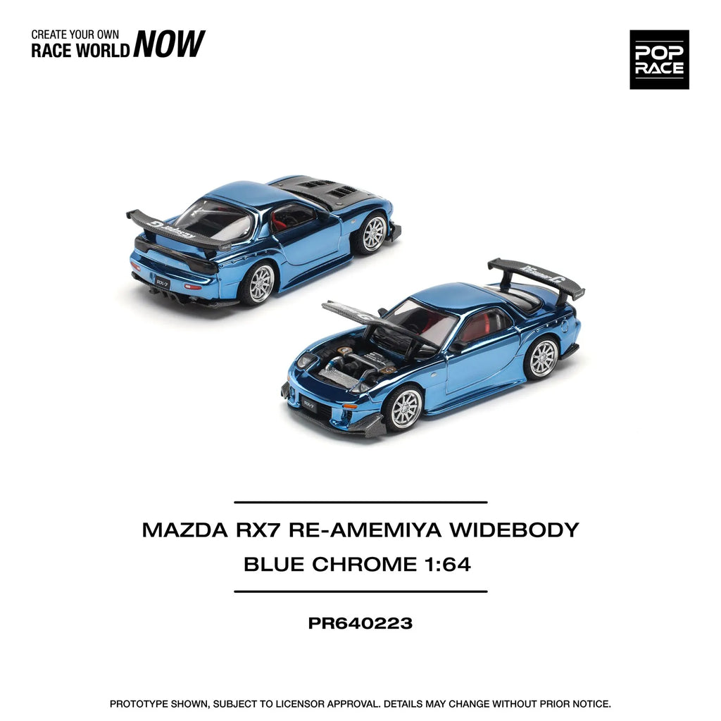 Mazda RX-7 FC3S RE Amemiya Blue 1:64